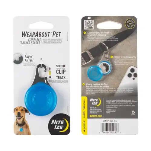 Nite-Ize WearAbout Pet Tracker Holder Clippable Rotating Clip