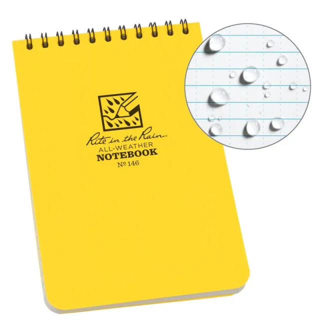 Rite in the Rain Top Spiral Notebook All-Weather 4 x 6 Wirebound