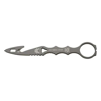 Benchmade 179GRY SOCP Fixed Blade Rescue Tool: Gray, Glass Breaker, O2 Wrench, USA Made