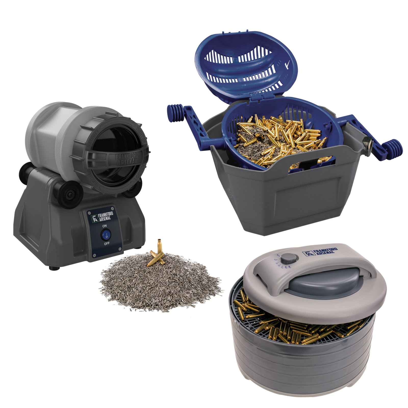 Frankford Arsenal Rotary Tumbler Lite Pro Kit .223 Rem Stainless Steel - Frankford Arsenal
