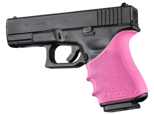 Hogue 17047 HandAll Beavertail Grip Sleeve Glock 19 23 32 38 Gen 3-4 Pink - Hogue