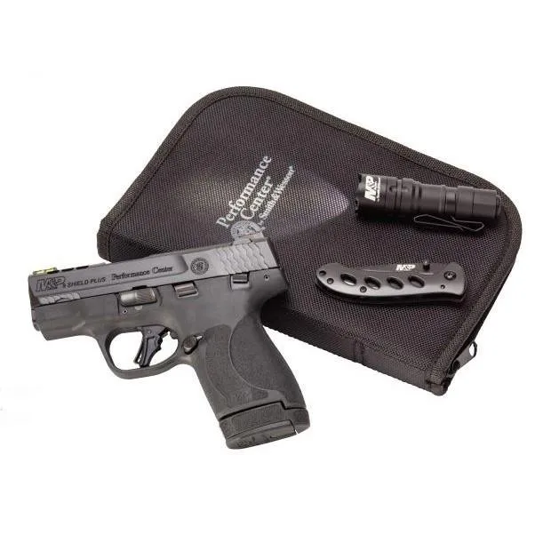 S&W Performance Center M&P 9 Shield Plus 9mm 13&10rd Magazine 4 Ported Barrel Black-USED