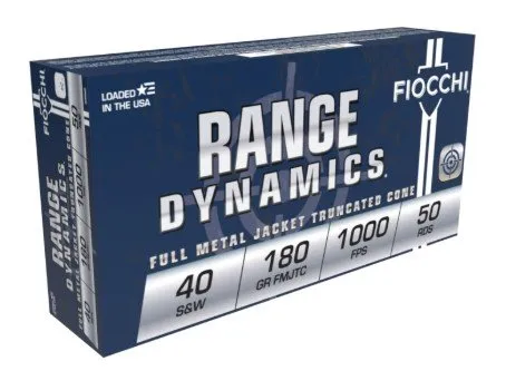 Buy Fiocchi 40SWD Range Dynamics 40 S&W 180gr FMJ Truncated Cone 50/Box online