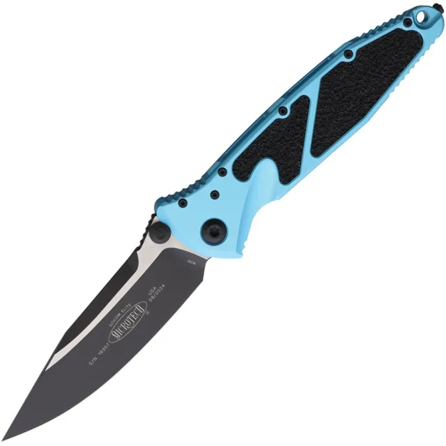 Microtech Socom Elite 160-1TQ 3.98 In Black Turq Alu Handle - MICROTECH for sale at Iron and Lace