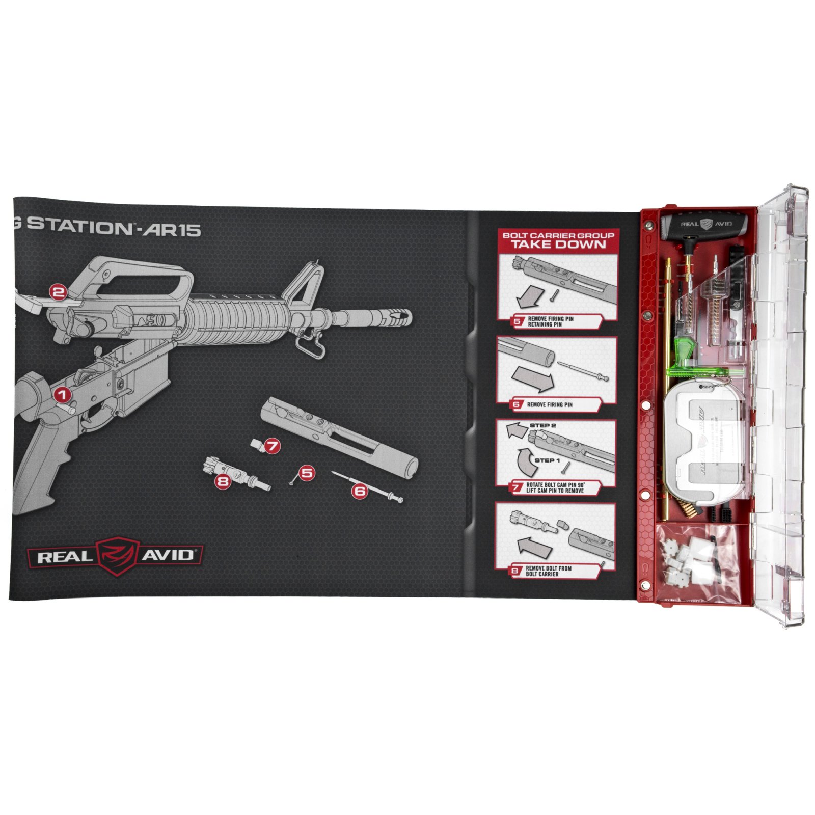Real Avid AVMCSAR AR-15 Master Cleaning Station .223/5.56 Rifle Kit - Real Avid - 223 Rem