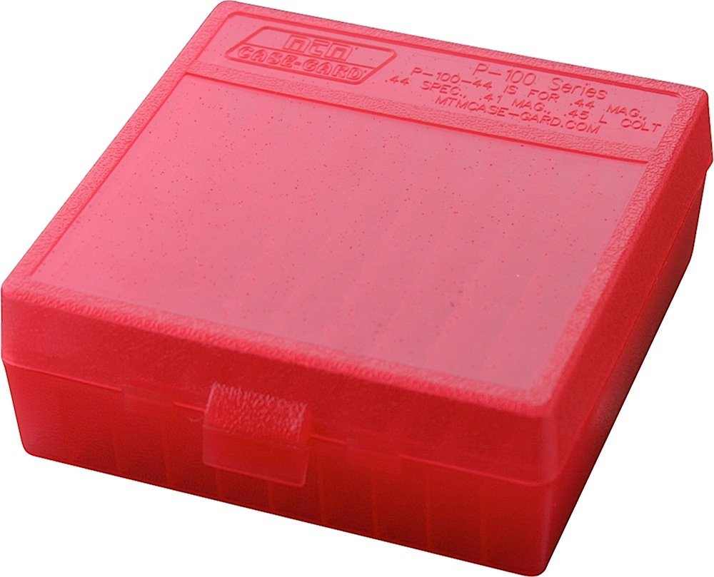 MTM Case-Gard Flip-Top Handgun Ammo Box .44/.45 100 Rounds - MTM Case-Gard