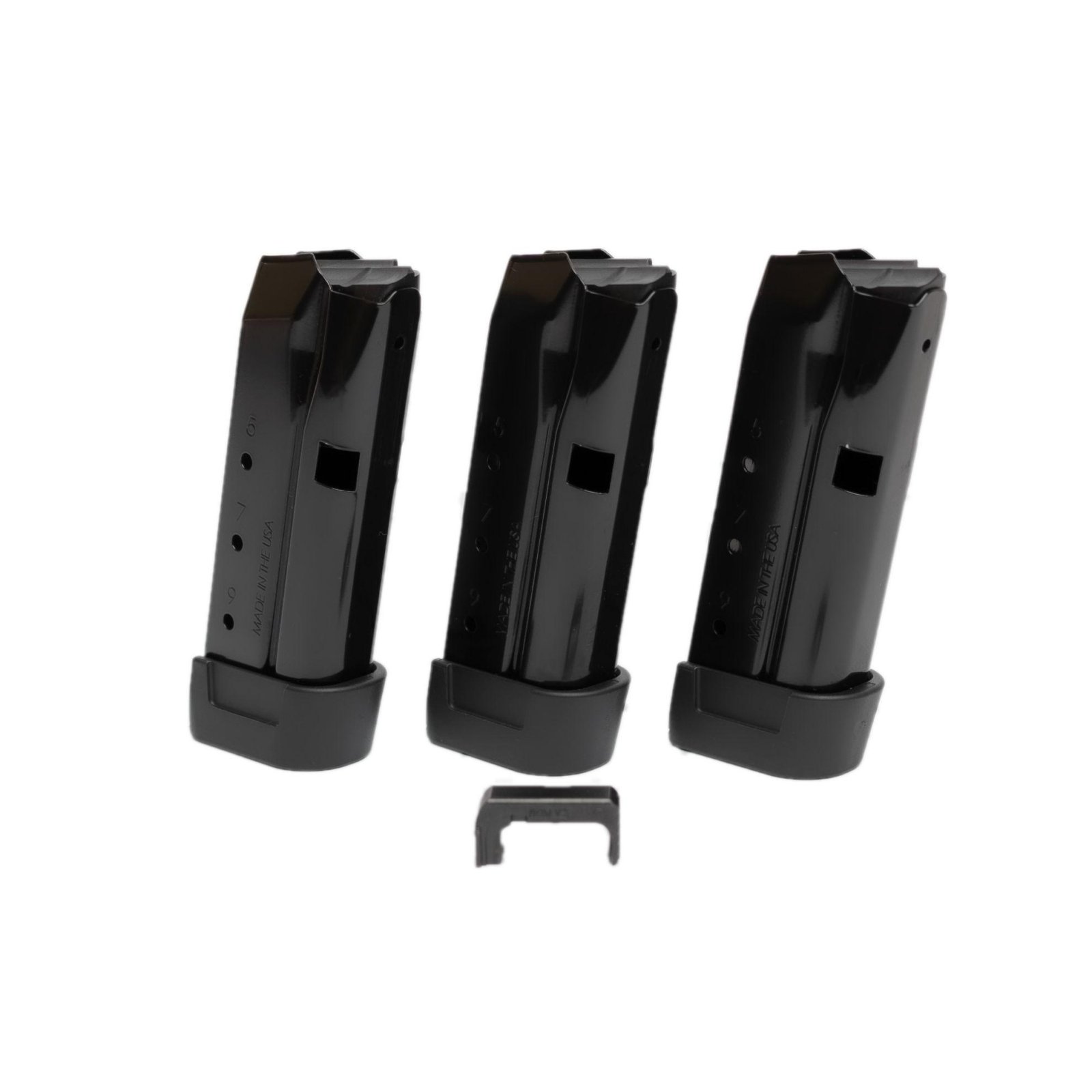 Shield Arms Z9-COMBO-3M-1C 9mm Magazines & Steel Mag Catch for Glock 43 - Shield Sights