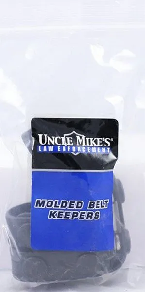 Uncle Mike's Molded Belt Keeper 2.25" Black 4 Pack - Uncle Mike's