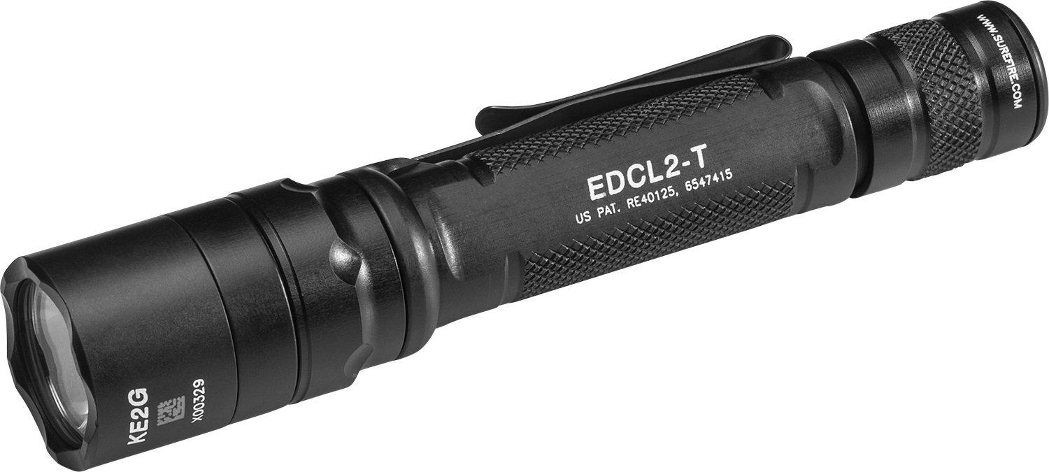 Buy SureFire EDCL2T Flashlight 1200 Lumens Black Anodized LED 5.84" IPX7 online