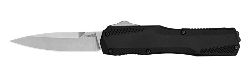 Kershaw 9000 Livewire 3.3" OTF Knife, CPM MagnaCut, Black Aluminum - Kershaw