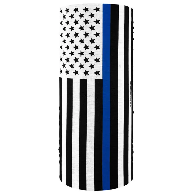 Zan Headgear Thin Blue Line Motley Tube Multifunctional Gaiter