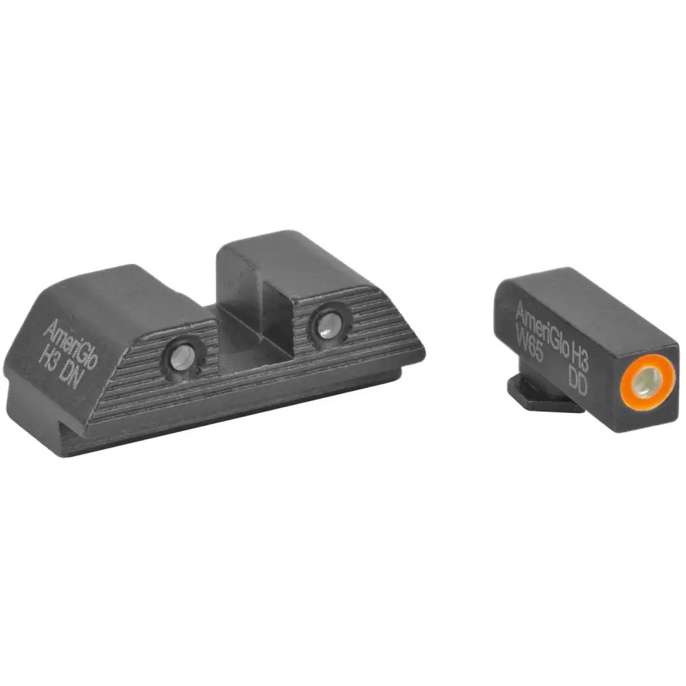 45/357": AmeriGlo GL-817 Trooper Green Front/Orange Pro GLK Gen 1-4 - AmeriGlo
