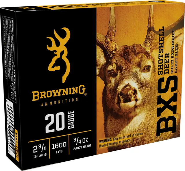 Browning 20ga 2-3/4'' 3/4oz Sabot Slug Ammo - Browning - 20 GAUGE for sale at Smoke Wagon Firearms