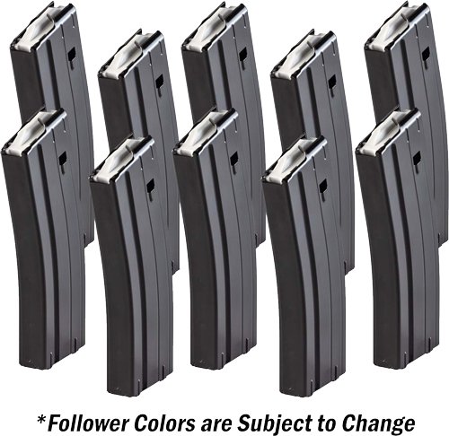 Buy E-Lander F99931610 AR-15 5.56 NATO 30-Rd Steel Magazines 10-Pack KTL Finish online