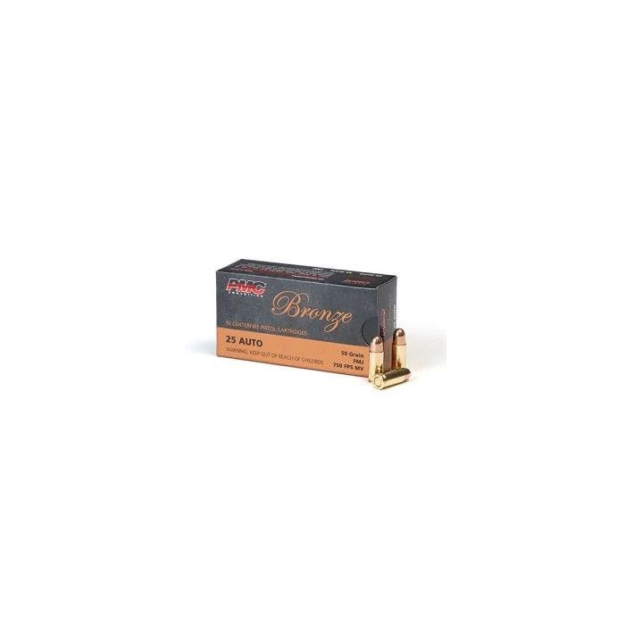 Buy PMC Bronze 25A 25 Auto 50gr Full Metal Jacket 50 Per Box online