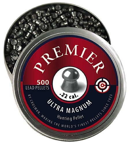 Crosman LDP22 Premier Ultra Magnum 22 Lead Domed Pellet 500 Per Tin - Crosman - 22