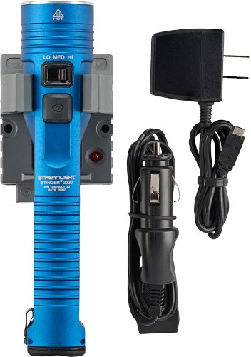 Streamlight 78131 Stinger 2020 LED Flashlight 120V AC/12V DC Charger Blue - Streamlight