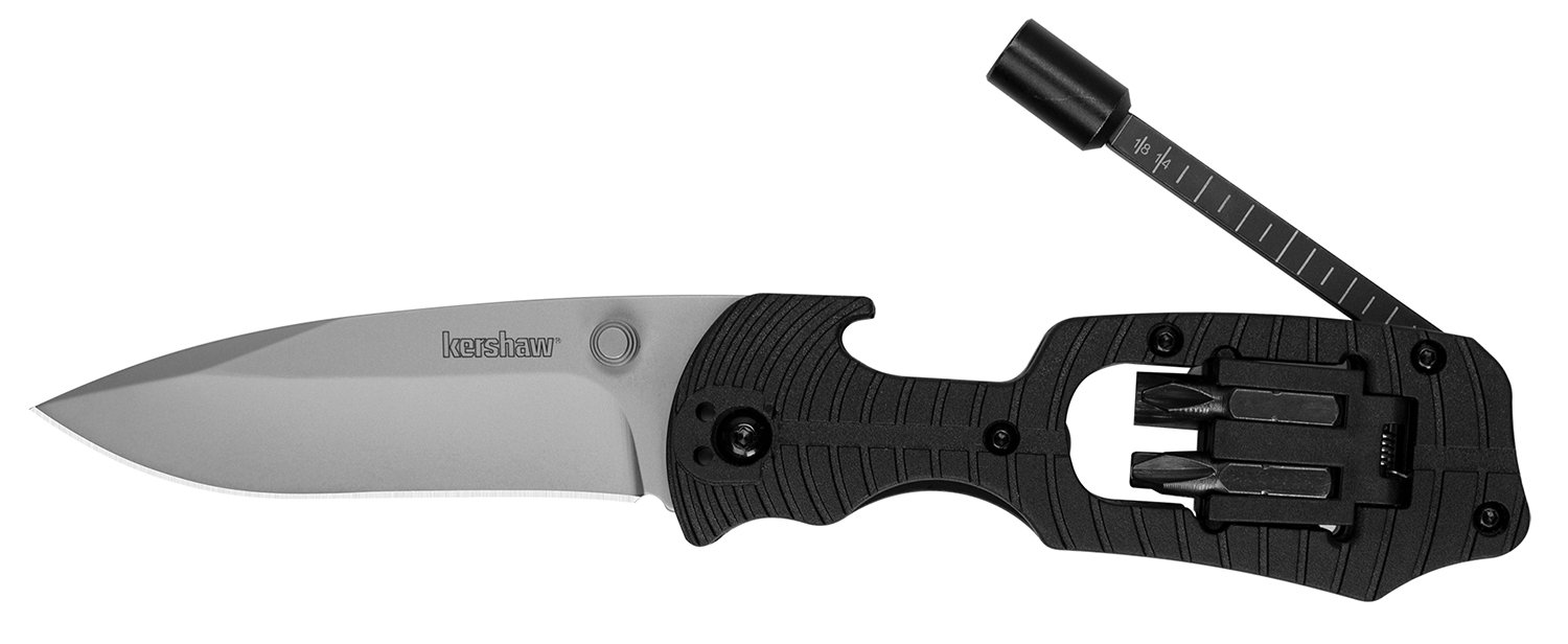 Kershaw 1920 Select Fire Knife 3.40 In 8Cr13MoV Black Nylon Handle - Kershaw