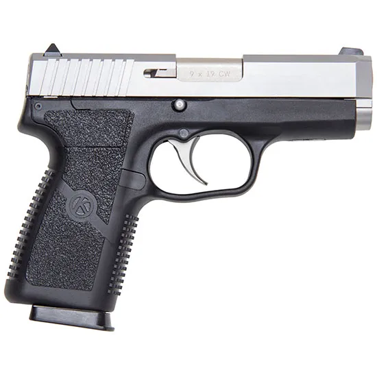 Kahr CW9 9mm DAO, 7rd Capacity, 3.6" Barrel, Textured Black Polymer Frame, Stainless Steel Matte Slide, Adjustable Sights - Kahr Arms - 9mm