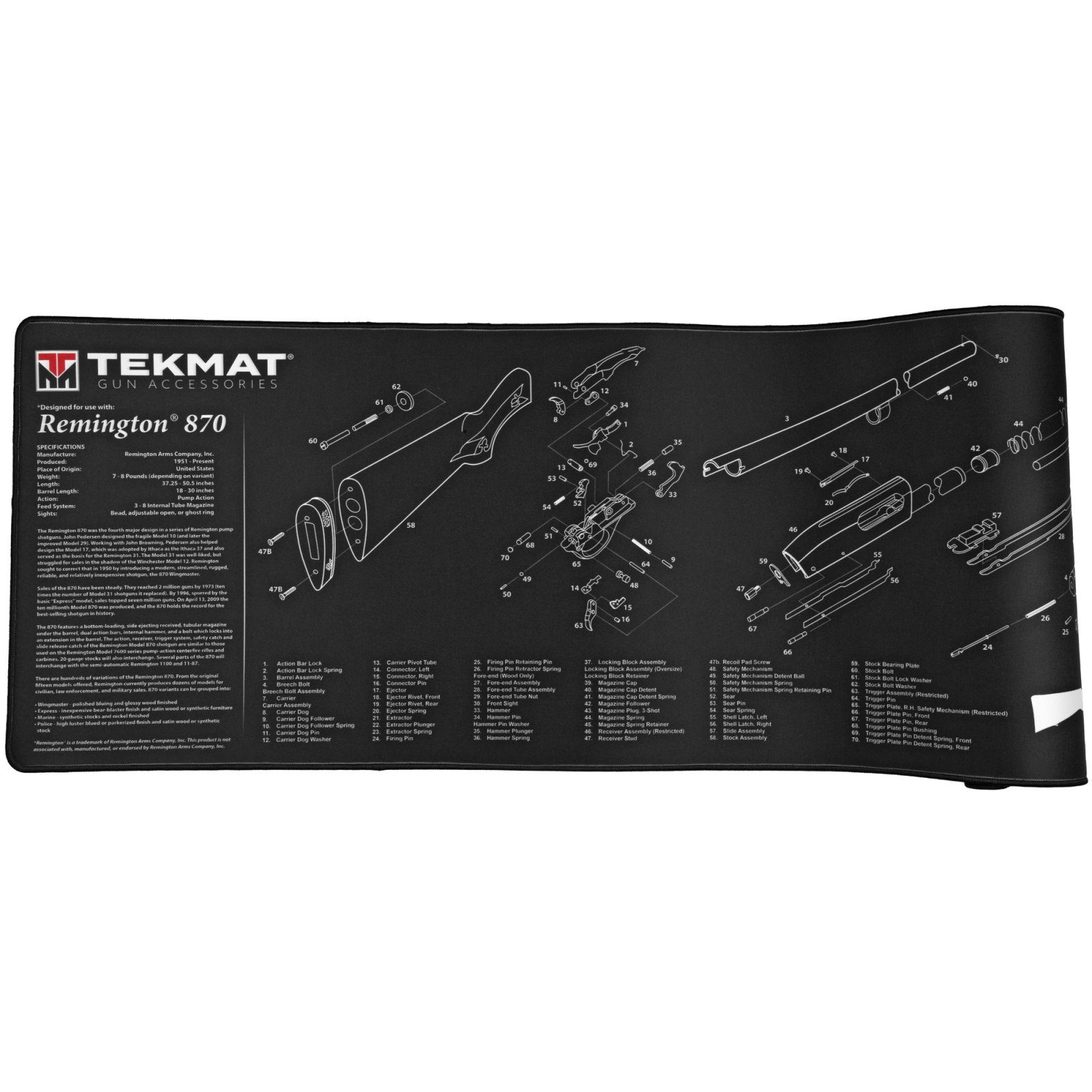 Buy TekMat Ultra 44 Rifle Cleaning Mat Stitched Edge Oil Resistant online