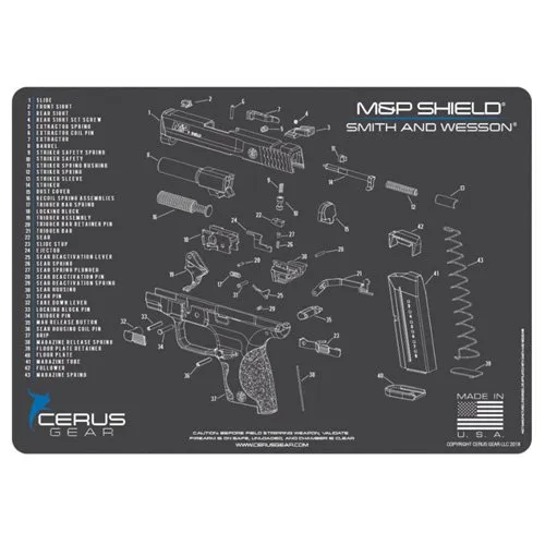 Cerus Gear HM-SW-MP-SHLD-SCH-GRY Universal 17In Vulcanized Rubber