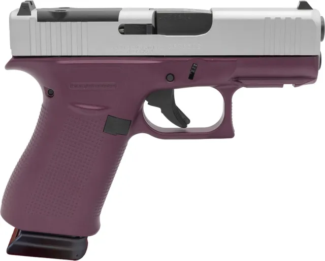 Glock 43X MOS 9mm Luger 15+1 3.410 Black Cherry|Silver Polymer