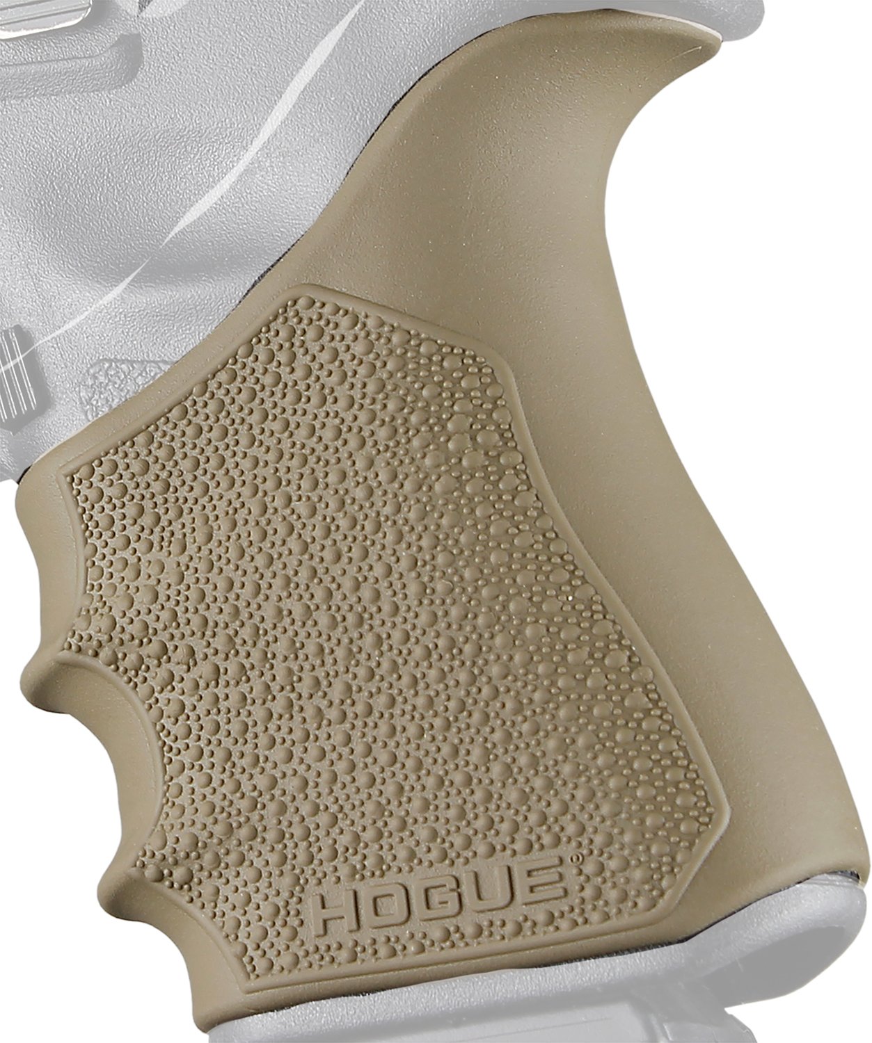 Hogue 17043 HandAll Beavertail Grip Sleeve Dark Earth Fits Glock Gen3-4 - Hogue
