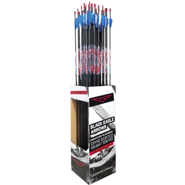 Black Eagle 1699 Intrepid Youth Arrows 600 Spine 36 Pack - Black Eagle