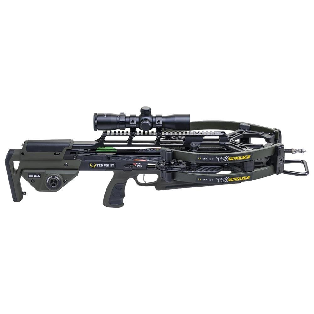 Buy TenPoint TX Ultra 26.5 Crossbow Package ACUslide MAXX RangeMaster 100 Scope Moss Green online