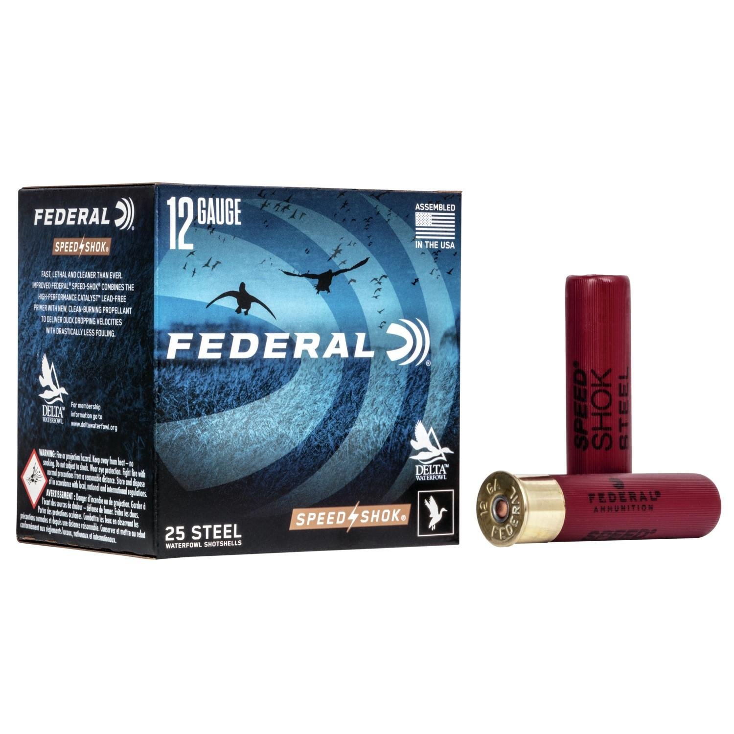 Federal Speed-Shok 12 Gauge 3.5 In 1 3/8 oz 2 Shot 25 Rounds - Federal Premium Ammunition - 12 Gauge