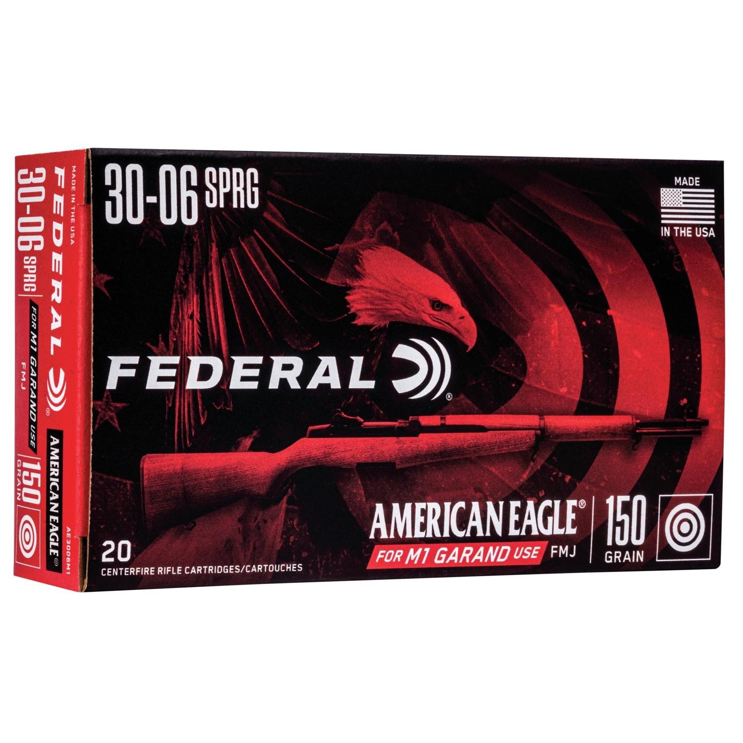 Federal Premium American Eagle M1 Grand 30-06 Springfield 2500 ct - Federal Premium Ammunition - 30-06 Springfield