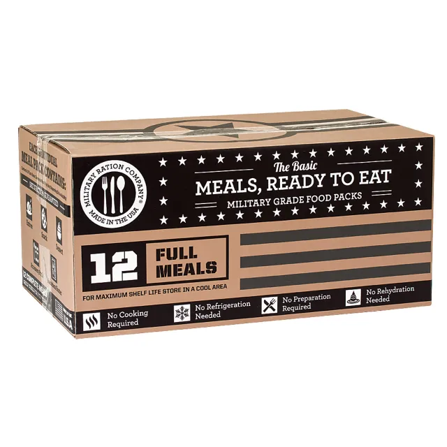 Major Surplus MRE Case 12 Meals Tactical Prepper Supply - Major Surplus