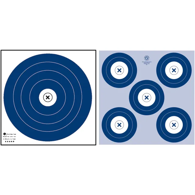Maple NFAA Dual 1-Spot/5-Spot Target 25 pk. - Maple Leaf Press
