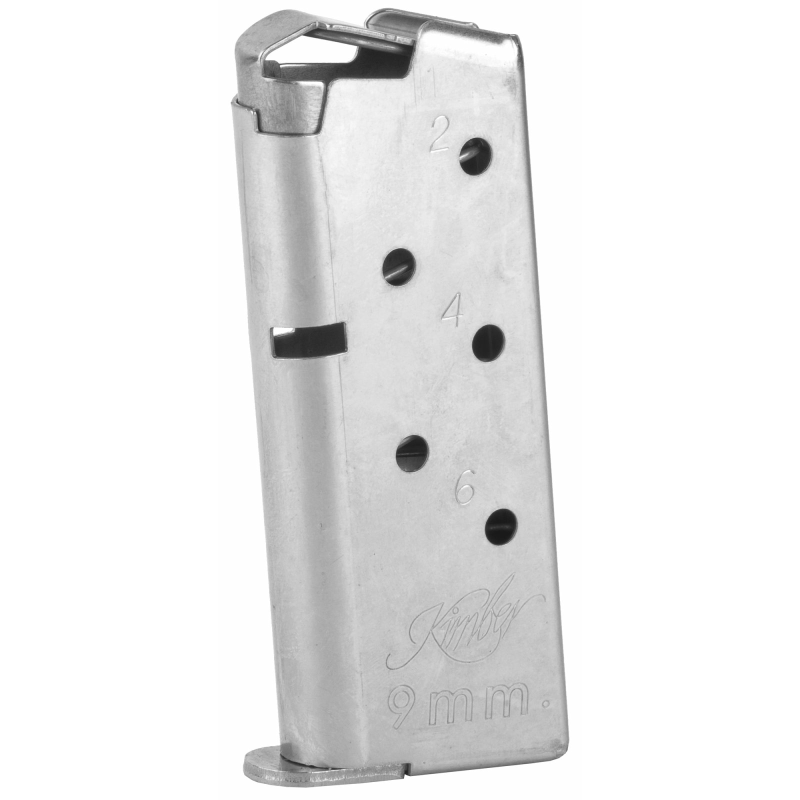 Kimber 1200846A Micro9 & EVO SP 6rd Stainless Flush Fit Mag - Kimber Manufacturing, Inc. - 6RD