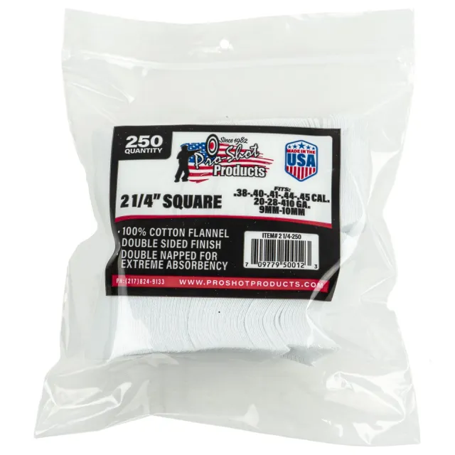 Buy PRO-SHOT PRODUCTS Patches 38-45Cal/20-410 Ga 2.25" 250/Pack Bag (21/4-250) online