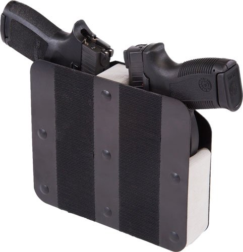 Benchmaster BMWRM3VH Two Pistol Rack Velcro Hook Kydex & Foam - Benchmaster