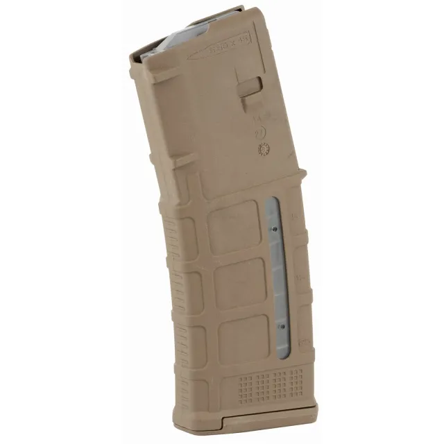 Magpul MAG556-MCT PMAG 30 AR/M4 5.56 NATO Windowed Magazine Coyote Tan - Magpul Industries - 5.56 mm NATO