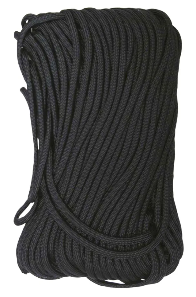 Tac Shield 550 Paracord 100' Black Heavy Duty Utility Cord