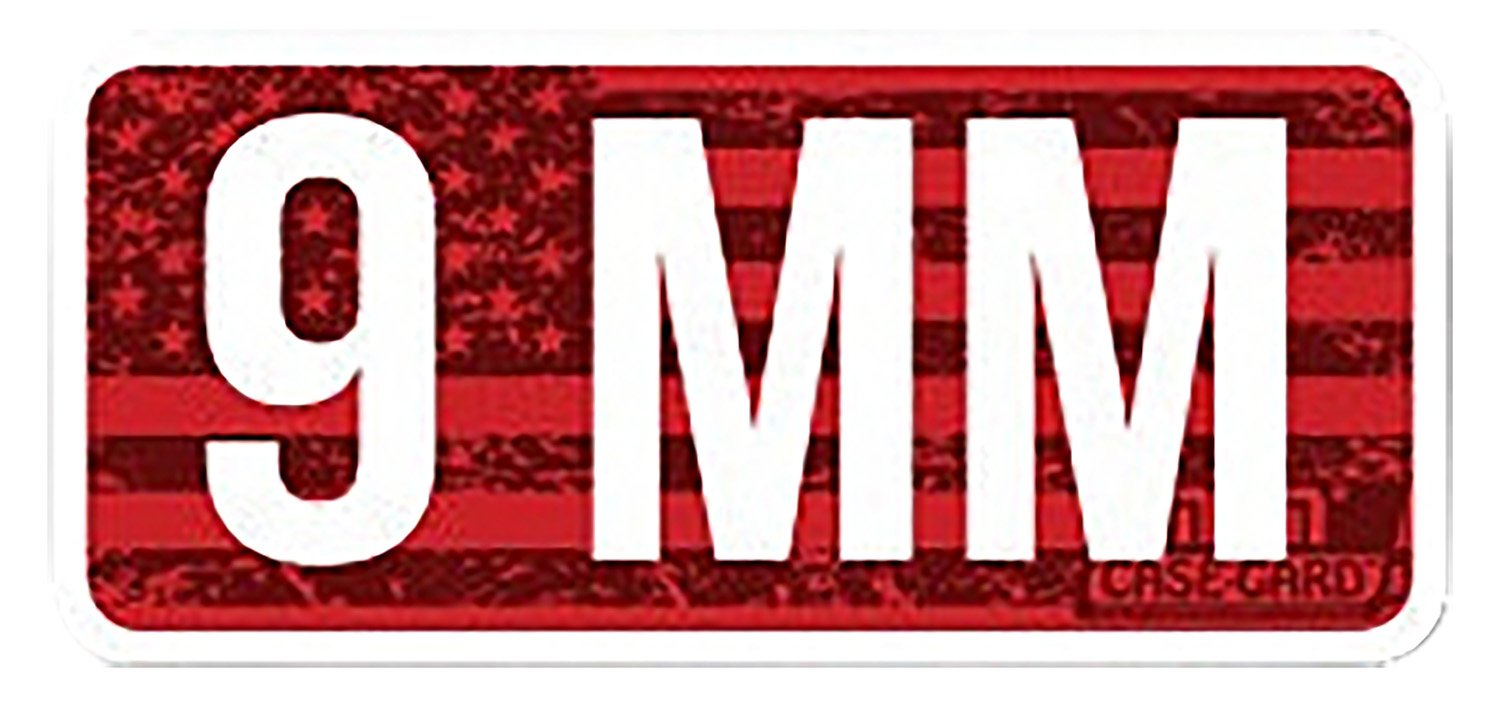 Buy MTM Ammo Caliber Labels 9mm 8 Pack 2.25"x1.08" Red/White online