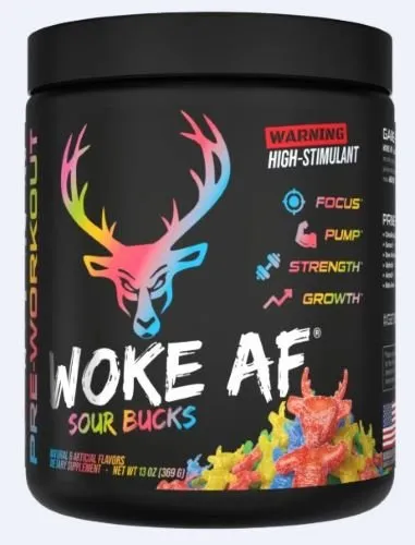 Buy Bucked Up Woke AF Pre-Workout Sour Bucks 30 Serving Tub online