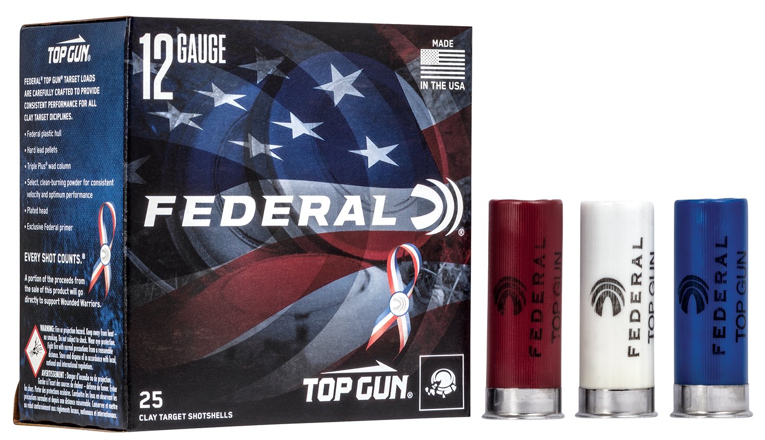 Buy Federal TGL12US 8USA 12 Gauge USA 250th 12GA 2-3/4" 1-1/8OZ #8 online