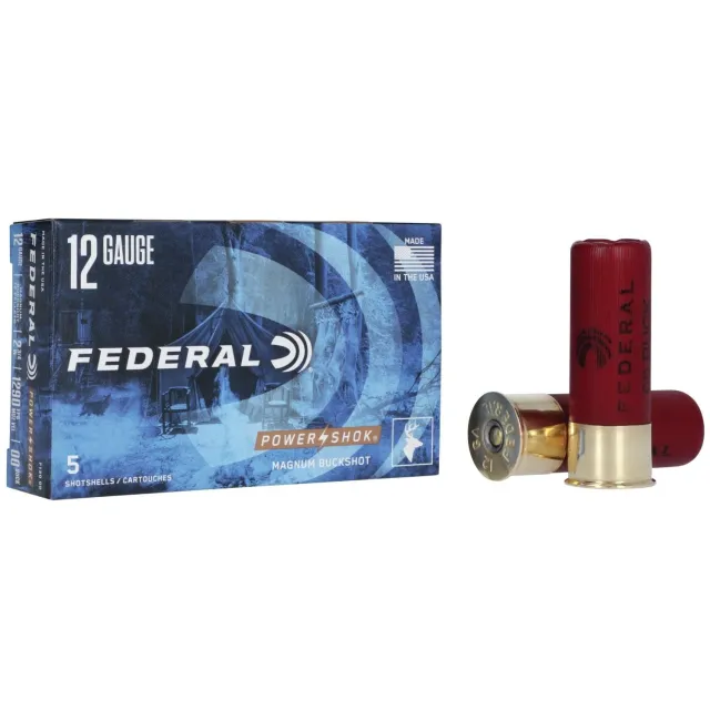 Federal F13000 Power-Shok Magnum 12Gauge 2.75" 12Pellets 1 7/16oz... - Federal Premium Ammunition - 12 Gauge