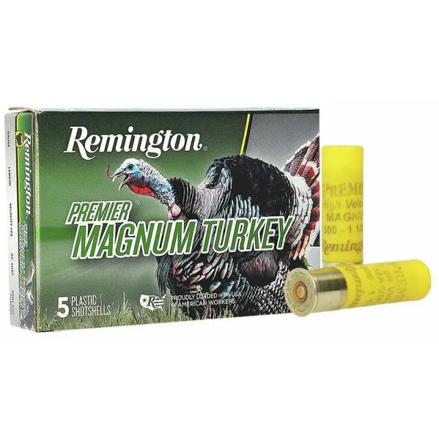 Remington Ammunition 20119 Premier Magnum Turkey High Velocity 20 Gauge 3" 1 1/8 oz 1300 fps 5 Shot 5 Bx/20 Cs - Remington Arms Company, LLC - 20 GAUGE