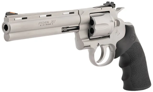 Colt Python ZPYTHONSM6RTS 357MAG 6" Matte SS Hogue Grips Blemished