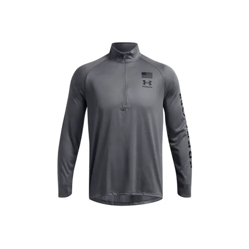 Under Armour Men's Freedom Tech Zip Pullover Hoodie Lightweight