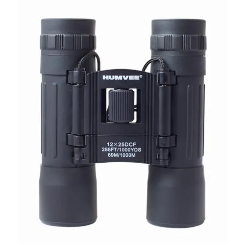 Humvee Compact Rubber Binocular - 12 x 25 - Humvee