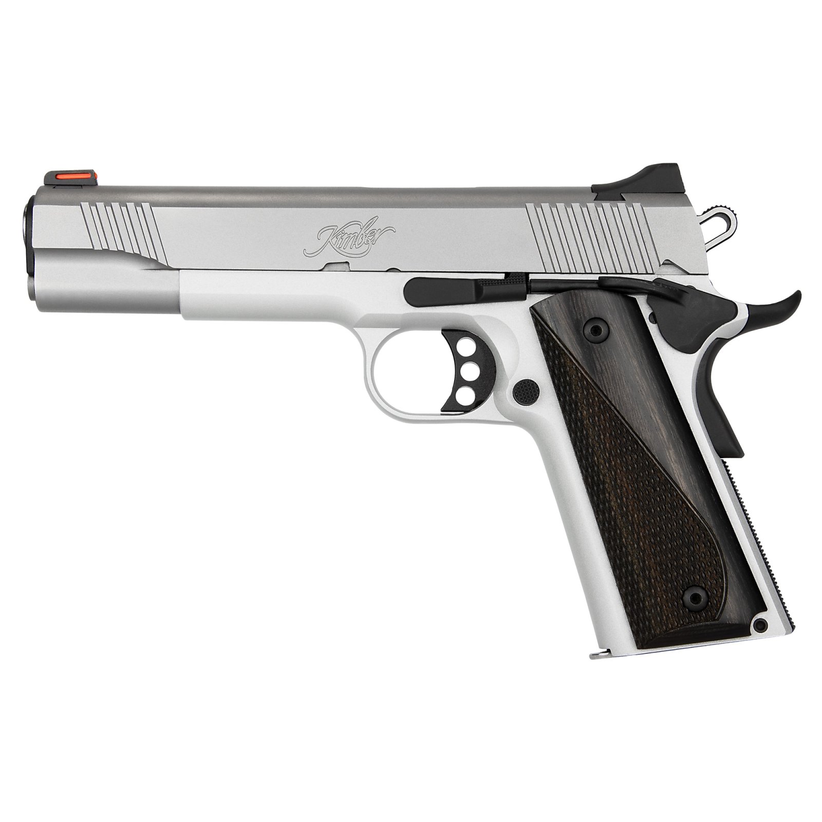Buy Kimber Stainless LW .45ACP 5" Artic Pistol: 8RD, Red Fiber Optic, Gray Laminate Grip online