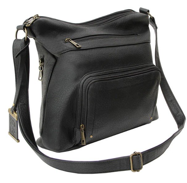 Bulldog BDP-081 Concealed Carry Crossbody Purse with Holster Black - Bulldog