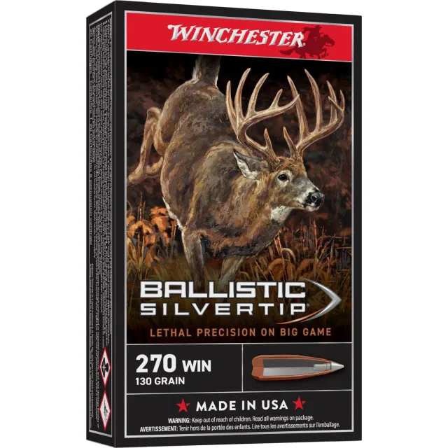 Supreme Ballistic Silvertip Ammo 270 130Gr Bst Winchester Sbst270 Win 130 - Winchester - 270 Win