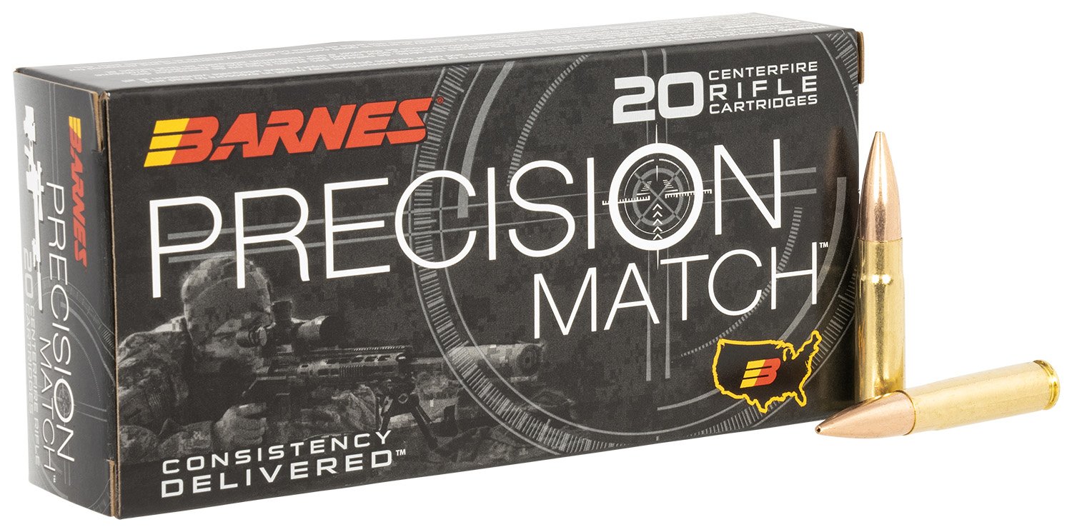 Barnes 32134 Precision Match .300 Blackout 220gr OTM BT 20 Rounds - Browning - 300 Blackout